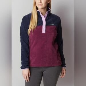 Columbia Women's Benton Springs Pull Demi Bouton-Pression Fleece Pullover
